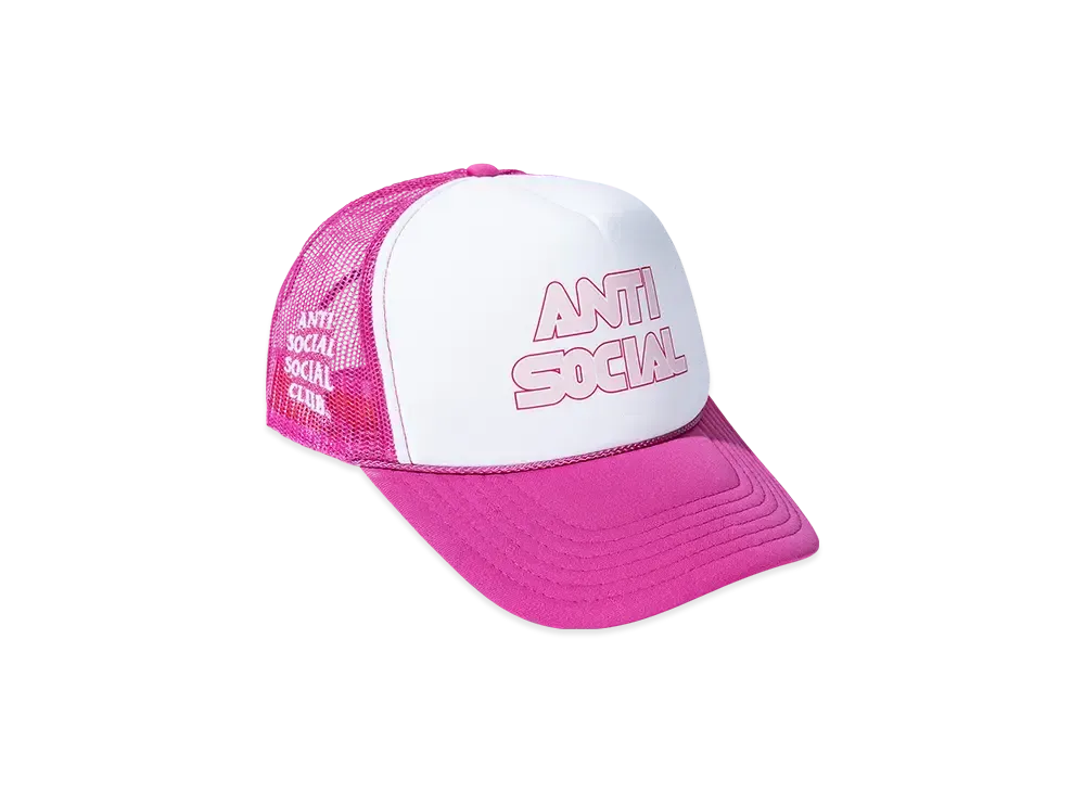 ANTI SOCIAL SOCIAL CLUB Racing Trucker Hat "Pink"