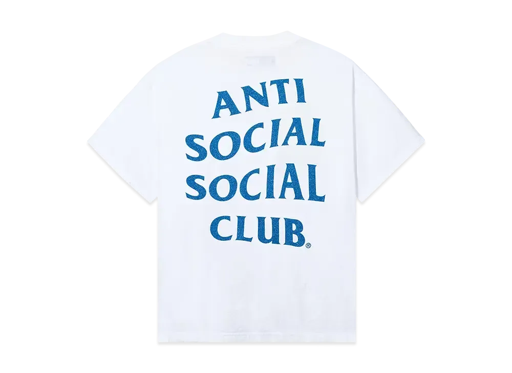 ANTI SOCIAL SOCIAL CLUB Mind Games Glitter Tee "White"