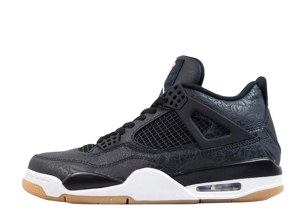 Nike Air Jordan 4 Retro "Laser Black/Gum"