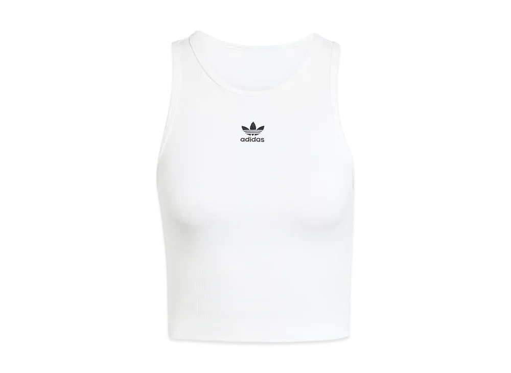 adidas Essentials Rib Tank Top "White"
