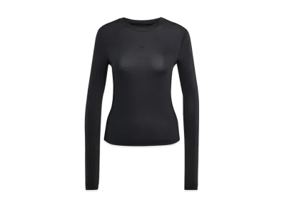 adidas Adicolor Sheer Three Stripes Long Sleeve T-Shirt "Black"