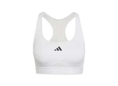 adidas Powerreact Training Medium Support Bra "White"