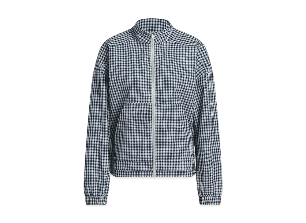 adidas Golf Ultimate 365 Gingham Jacket "Collegiate Navy/Wonder Silver"