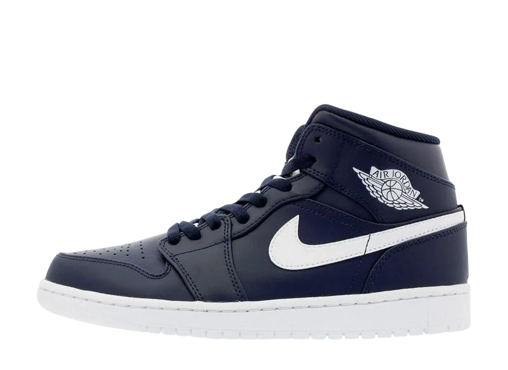 Nike Air Jordan 1 Retro Mid "Obsidian/White"
