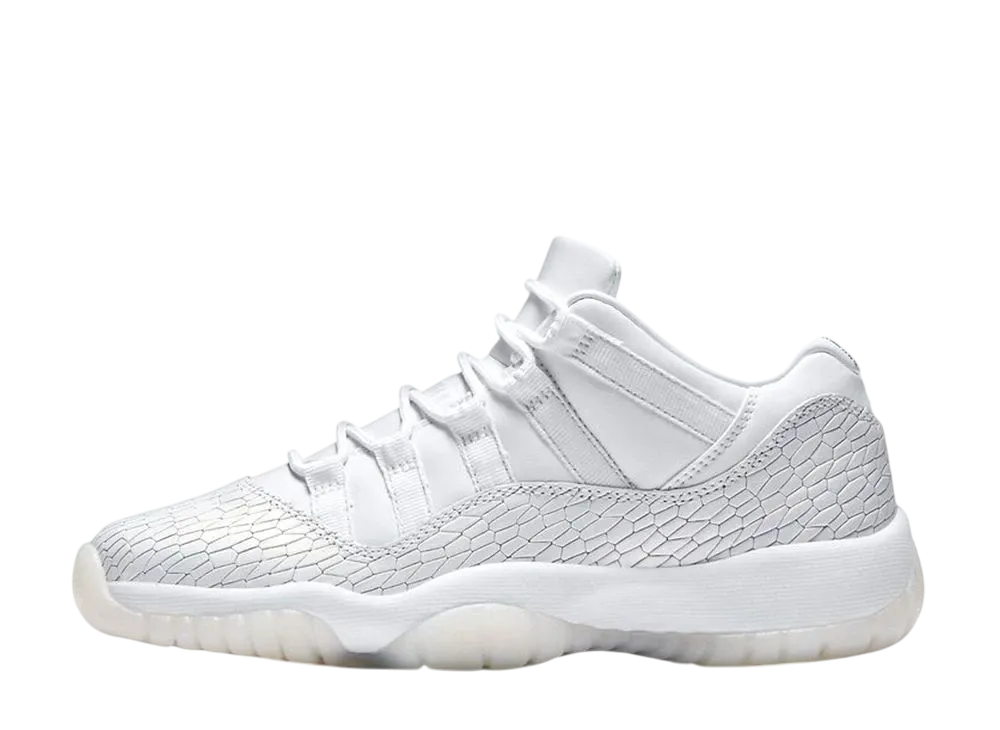 ナイキ エアジョーダン11 レトロ ロー "エアレス ピュア プラチナム (GS)"