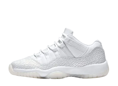 ナイキ エアジョーダン11 レトロ ロー "エアレス ピュア プラチナム (GS)"