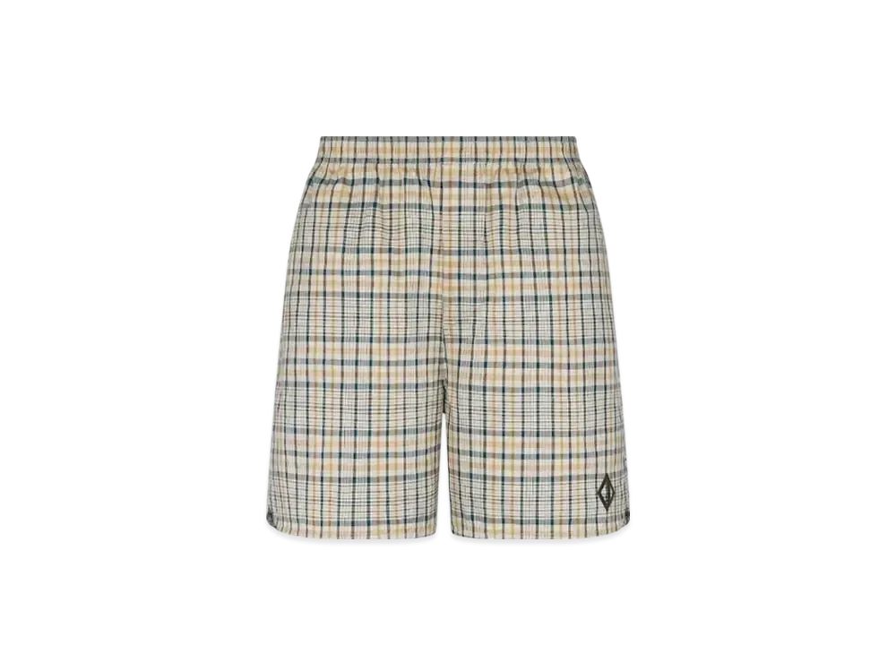 Dior Men's Shorts Tartan Cotton Blend "Beige"