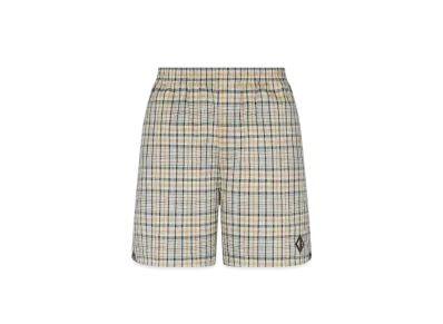 Dior Men's Shorts Tartan Cotton Blend "Beige"