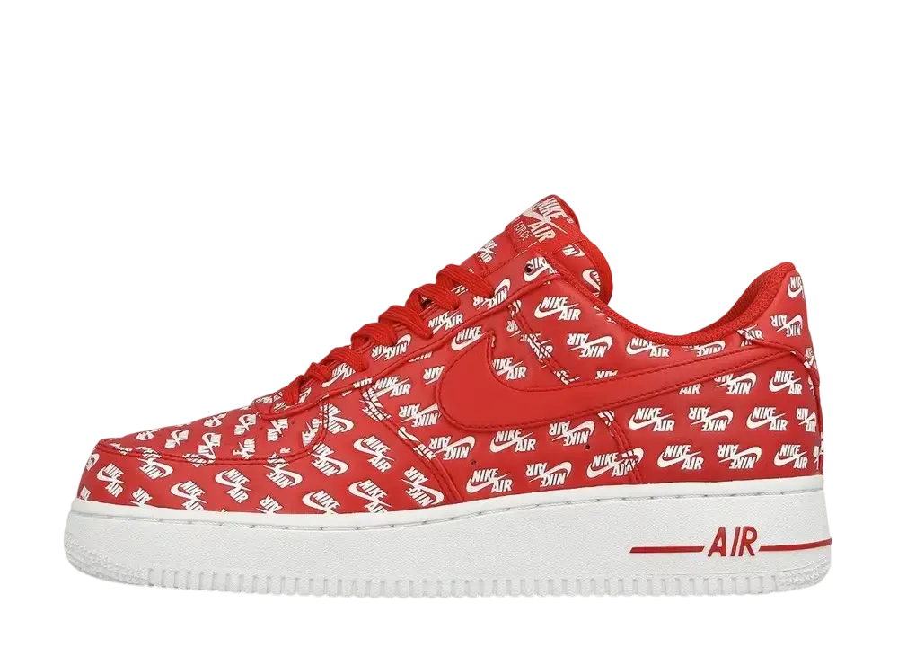 Nike Air Force 1 Low "All Over Logo Red"