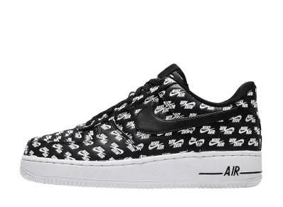 Nike Air Force 1 Low "All Over Logo Black"