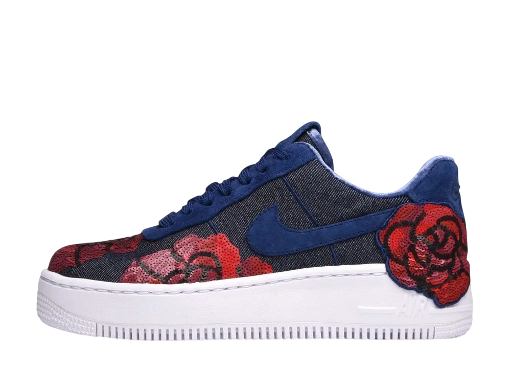 Nike Women's Air Force 1 Up Step Low "Denim Rose Blue"