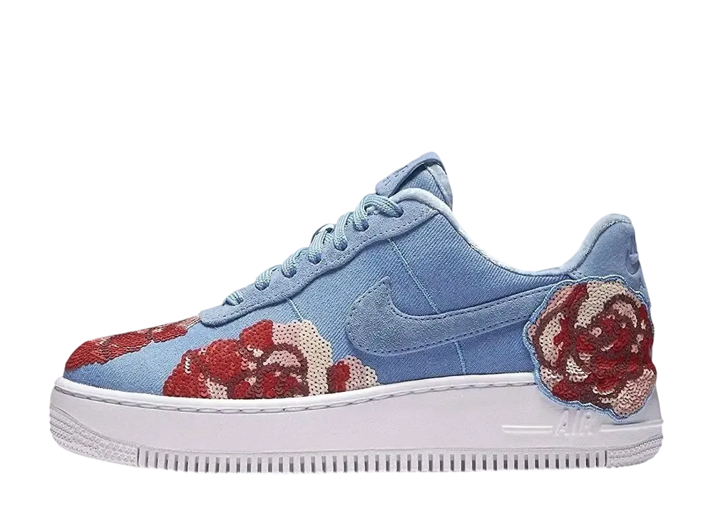 ナイキ エアフォース アップ ステップ ロー "デニム ローズ スカイ"