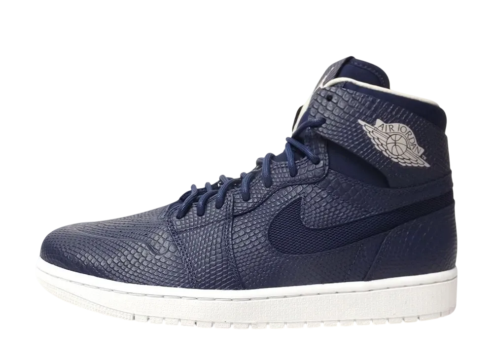 ナイキ エアジョーダン1 レトロ ハイ "ヌーヴォー ネイビー スネーク"