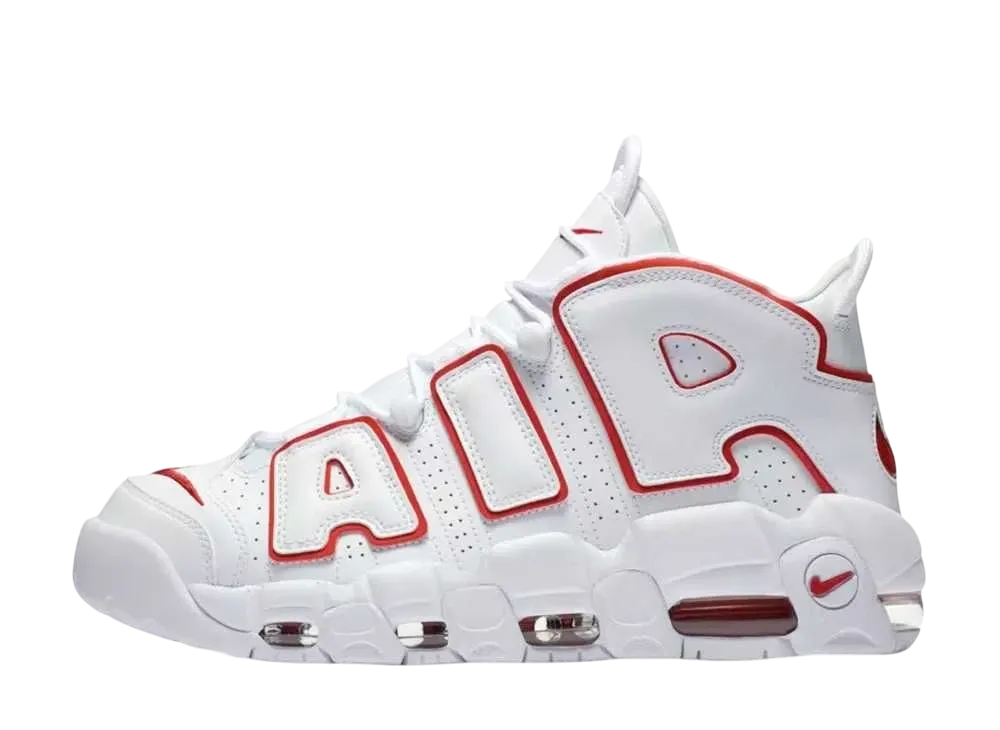 NIKE AIR MORE UPTEMPO "WHITE/VARSITY RED" (2021)