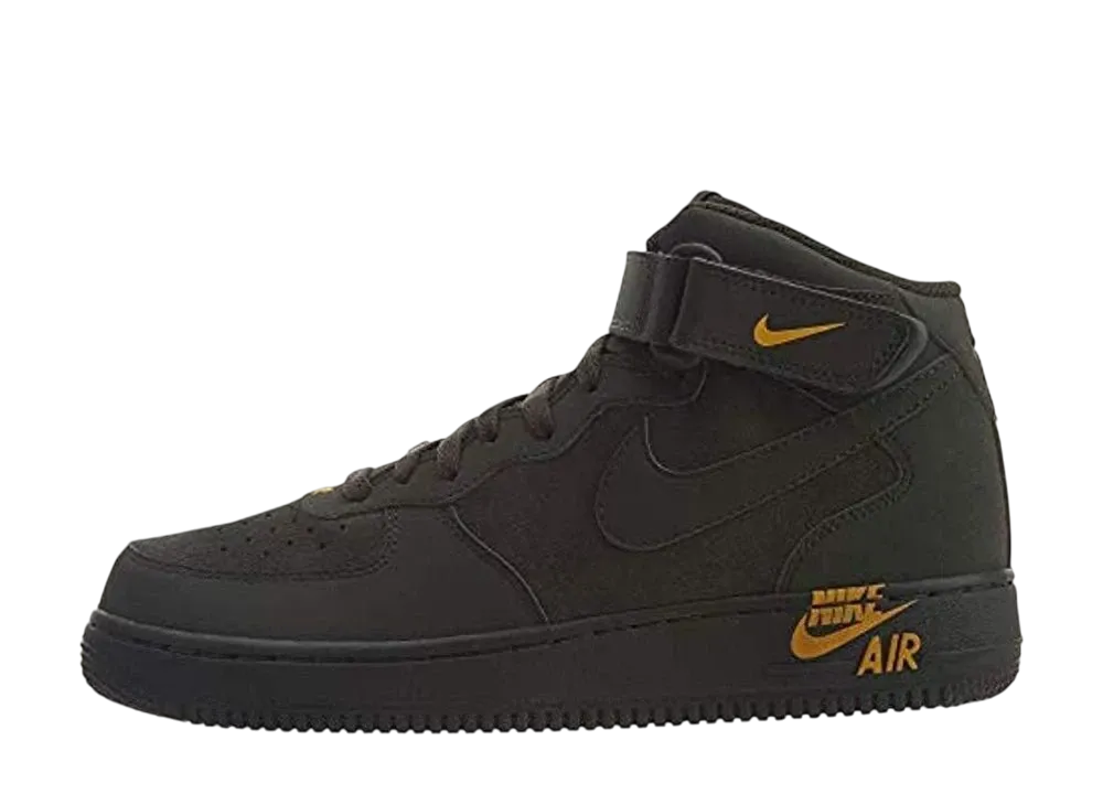 ナイキ エアフォース1 ミッド "セコイア イエロー オークル"