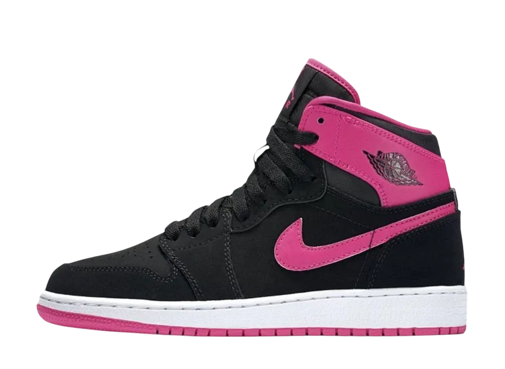 Nike GS Air Jordan 1 Retro High "Black/Vivid Pink"