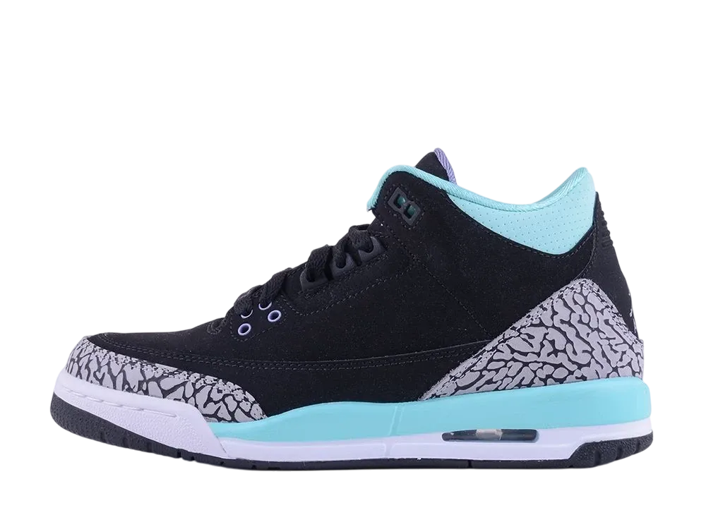 ナイキ GS エアジョーダン3 レトロ ブリーチド "ターコイズ ミント"