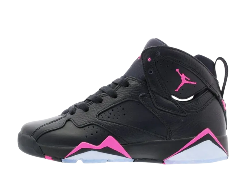 ナイキ エアジョーダン7 レトロ "ブラック ハイパー ピンク (GS)"