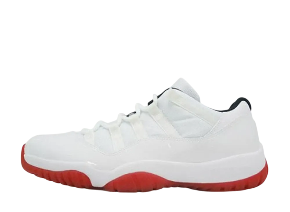 ナイキ エアジョーダン11 レトロ ロー "ホワイト バーシティ レッド (GS)"