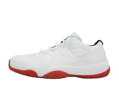 ナイキ エアジョーダン11 レトロ ロー "ホワイト バーシティ レッド (GS)"