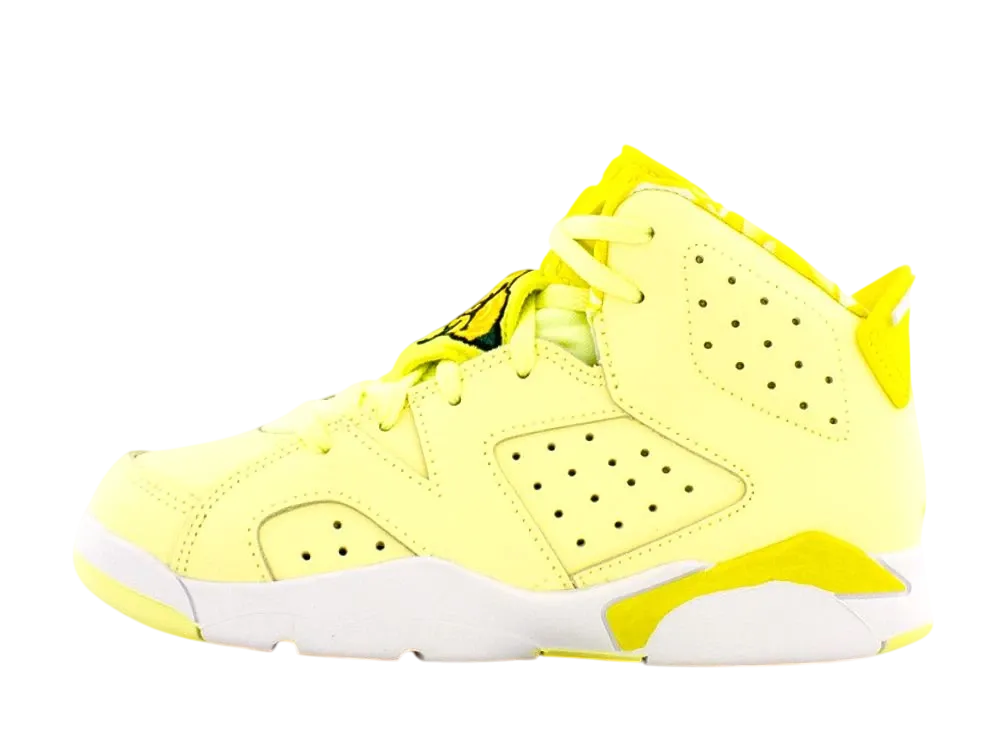 ナイキ PS エアジョーダン6 レトロ "ダイナミックイエローフローラル"(キッズ)