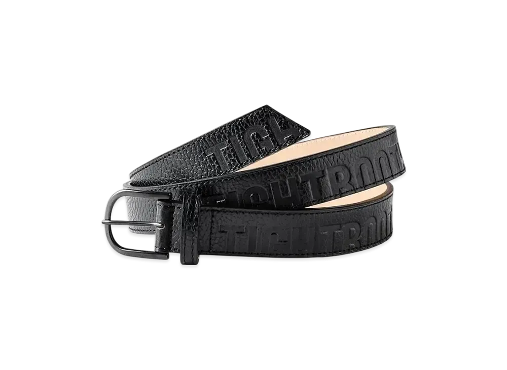 TIGHTBOOTH Leather Logo Belt "Black"