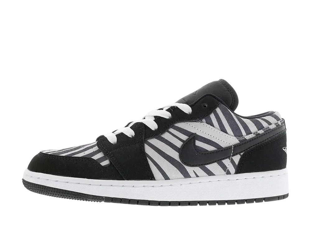 ナイキ GS エアジョーダン1 ロー "ゼブラ/サファリ"