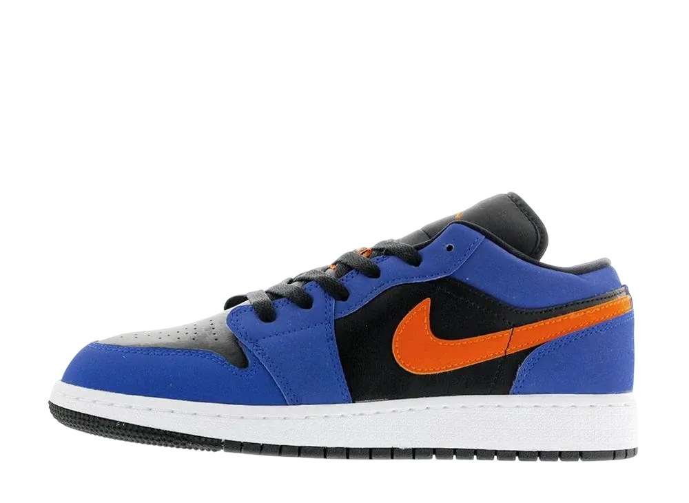 ナイキ エアジョーダン1 ロー "ブラック ブルー オレンジ (GS)"
