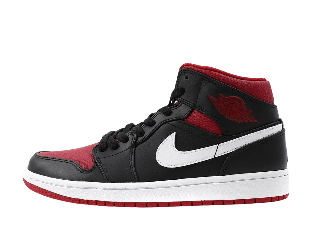 Nike Air Jordan 1 Mid "Black/Gym Red/White"