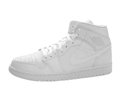 Nike Air Jordan 1 Mid "Triple White" (2018)