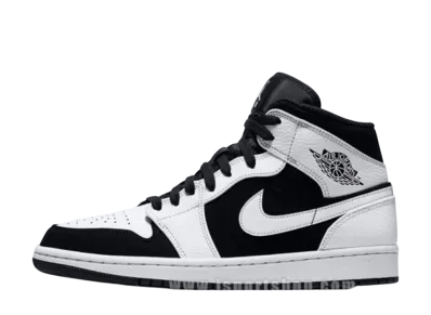 ナイキ エアジョーダン1 ミッド "ホワイト ブラック"