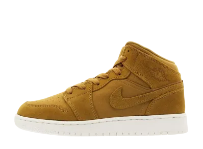 Nike GS Air Jordan 1 Mid "Golden Harvest/Sail"