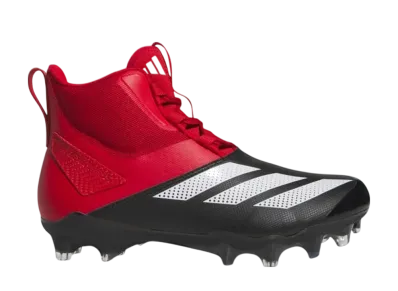 adidas Adizero Chaos American Football Linemen Cleats "Team Power Red/Cloud White/Core Black"
