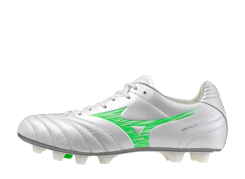 ミズノ モナルシーダネオ3 ワイド エリート "スーパーホワイトパール/ネオングリーン"