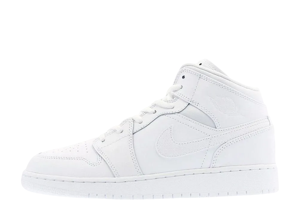 Nike GS Air Jordan 1 Retro Mid "White" (2017)