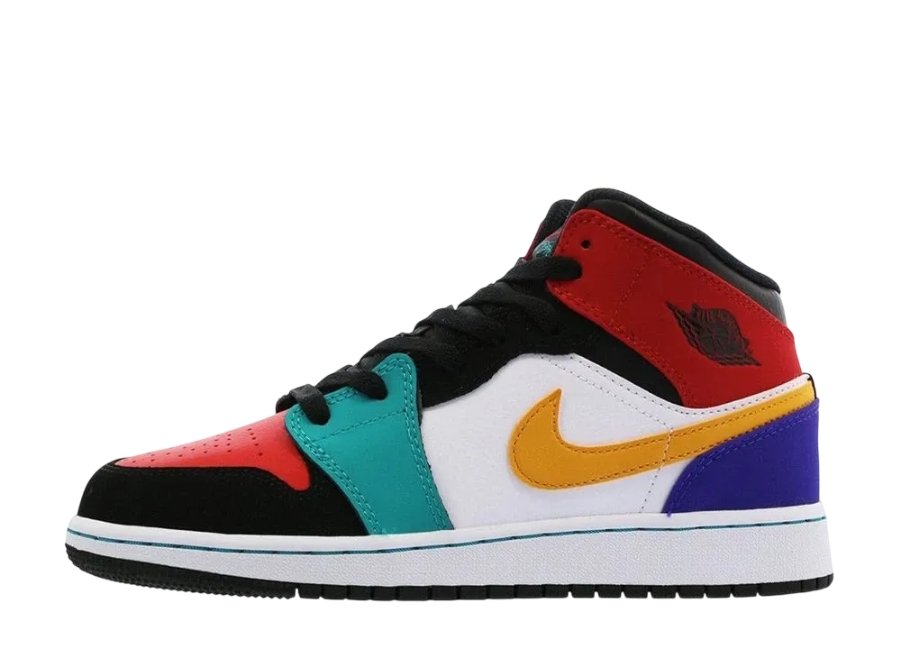 ナイキ エアジョーダン1 ミッド "ブレッド マルチカラー (GS)"