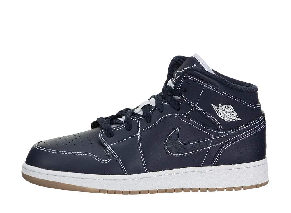 Nike GS Air Jordan 1 Retro Mid "Derek Jeter RE2PECT"