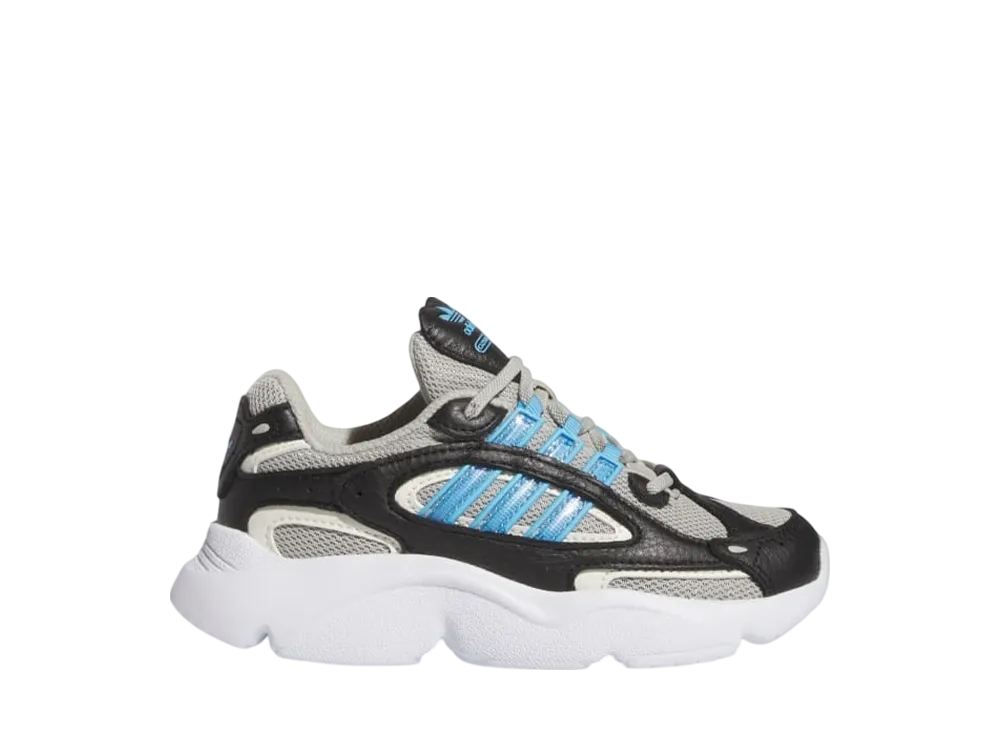 アディダスオリジナルス PS オズミレン エラスティックレース "パテグレー/セミブルーバースト/コアブラック" (キッズ)