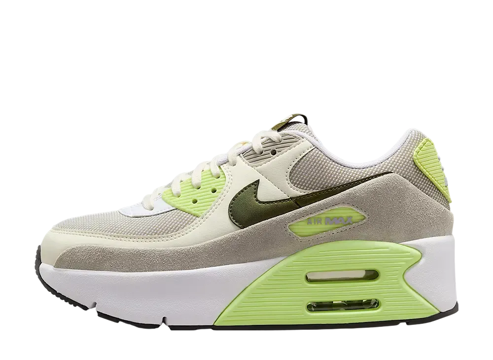 Nike Air Max 90 LV8 "White/Pale Ivory/College Grey/Light Lemon Twist"