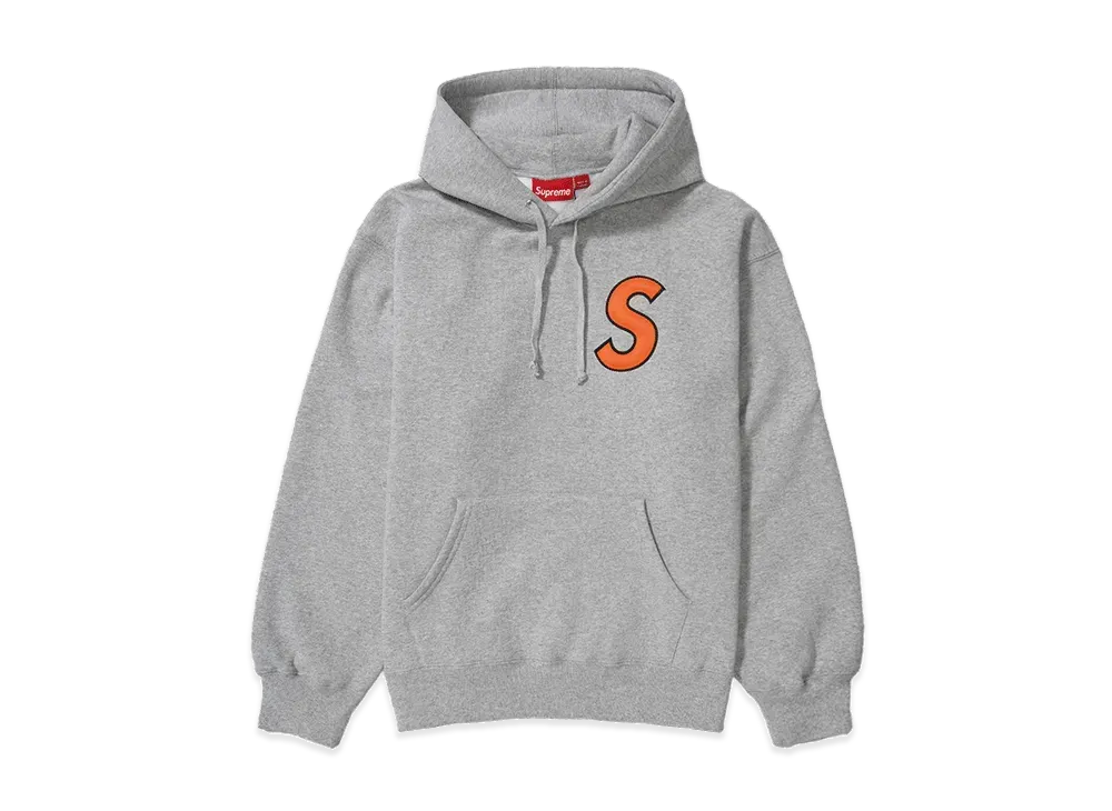 Supreme S Logo Hooded Sweatshirt "Heather Grey"