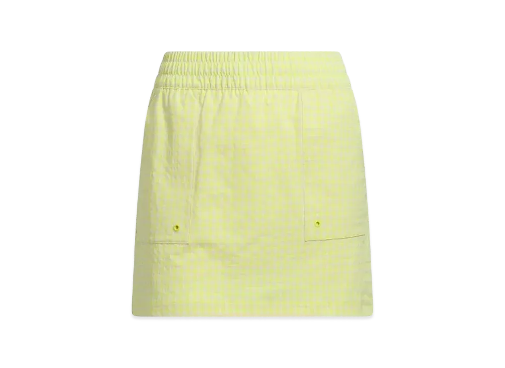 adidas Golf Ultimate 365 Gingham Skirt "Pure Sulfur"