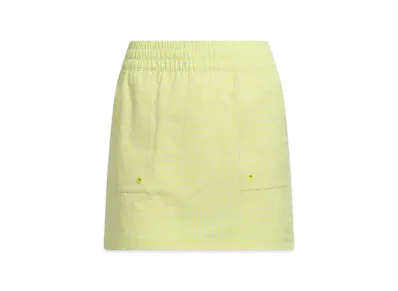adidas Golf Ultimate 365 Gingham Skirt "Pure Sulfur"