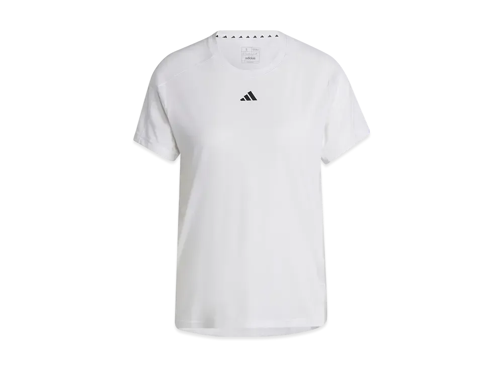 adidas Aeroready Train Essentials Minimal Logo Crewneck Short Sleeve T-Shirt "White"