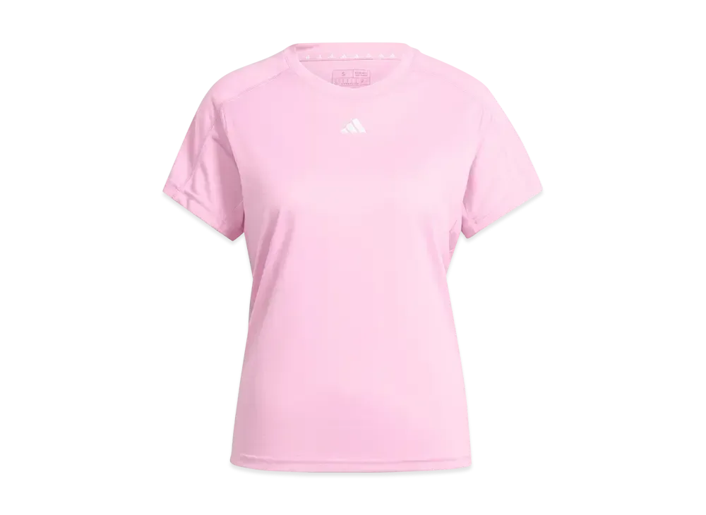 adidas Aeroready Train Essentials Minimal Logo Crewneck Short Sleeve T-Shirt "Bliss Pink"