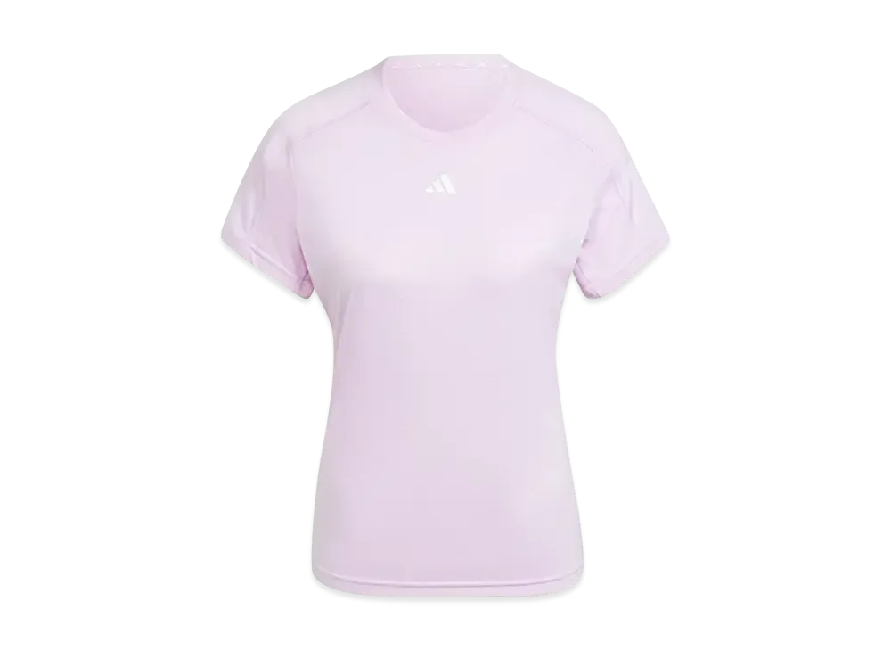 adidas Aeroready Train Essentials Minimal Logo Crewneck Short Sleeve T-Shirt "Bliss Lilac/White"
