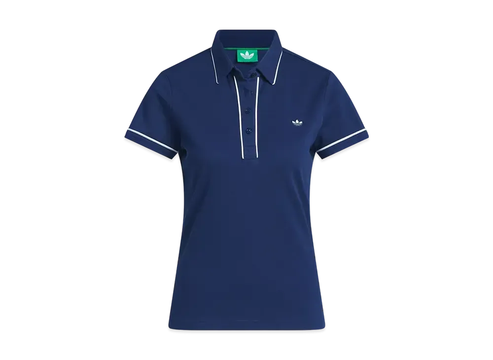 adidas Originals Golf Twist Knit One Point Logo Short Sleeve Polo "Night Indigo"