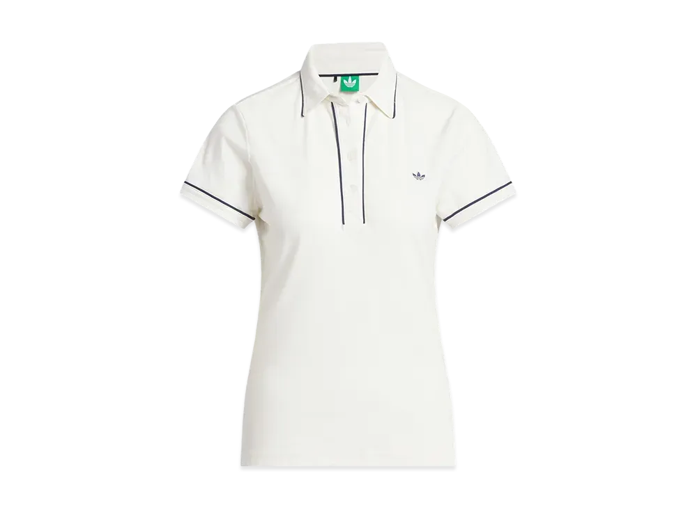 adidas Originals Golf Twist Knit One Point Logo Short Sleeve Polo "Chalk White"