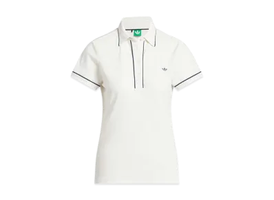 adidas Originals Golf Twist Knit One Point Logo Short Sleeve Polo "Chalk White"