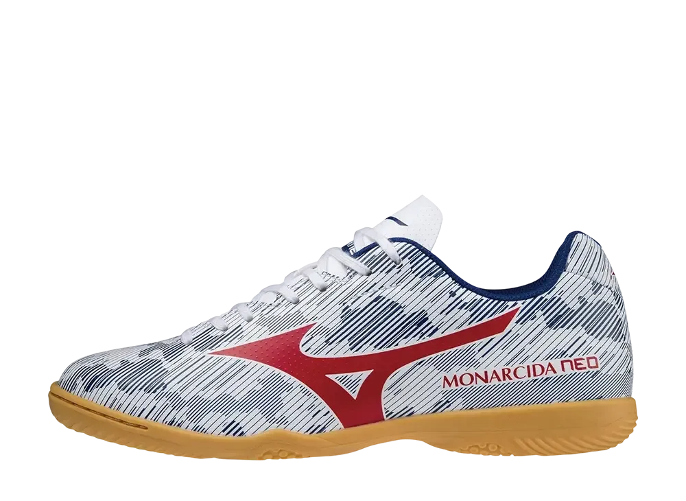 ミズノ モナルシーダネオ サラ クラブ イン "ホワイト/レッド"
