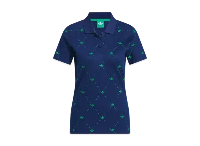 adidas Originals Golf Monogram Short Sleeve Shirt "Night Indigo/Green"